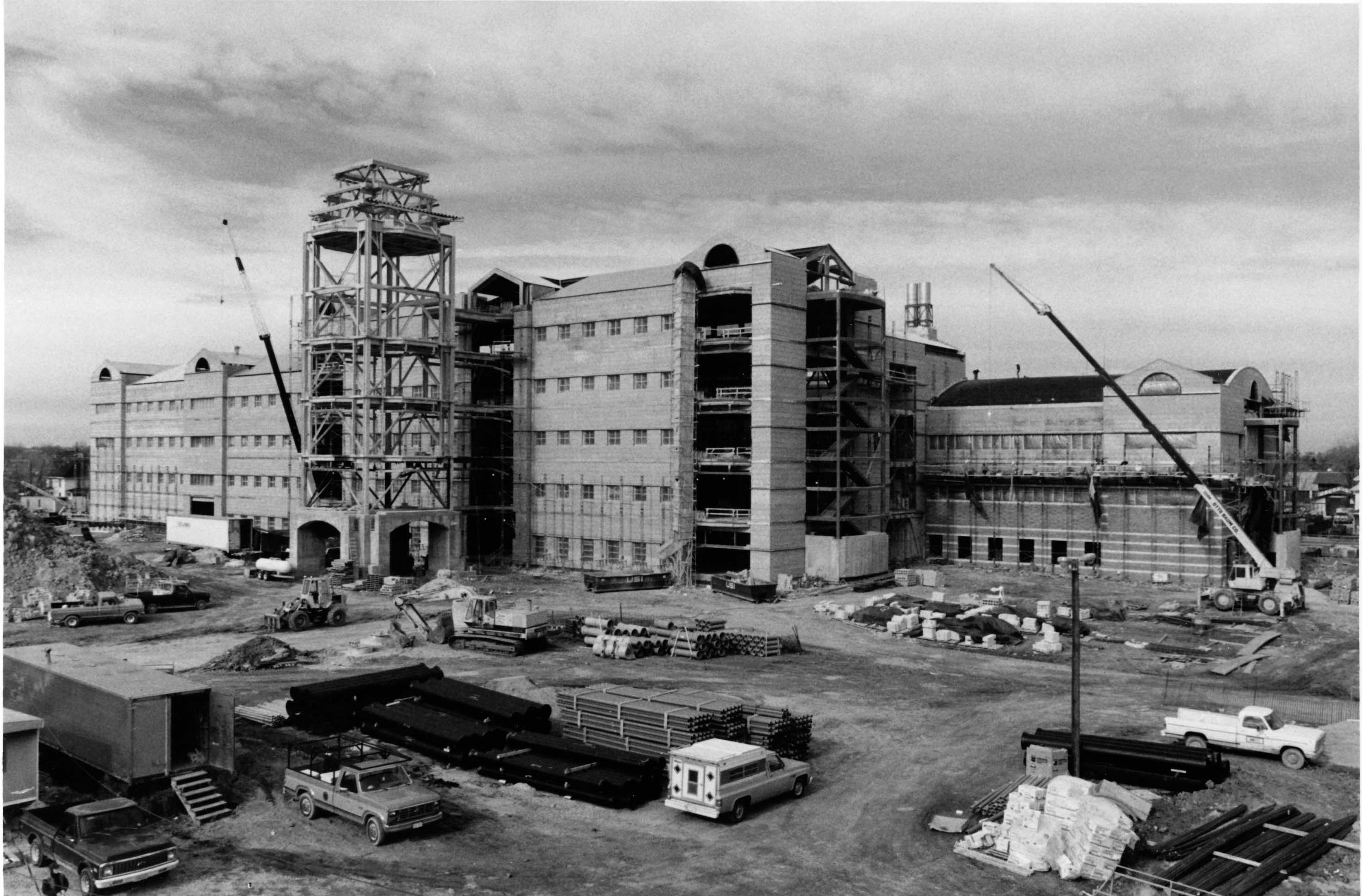 Beckman under construction in 1987.
